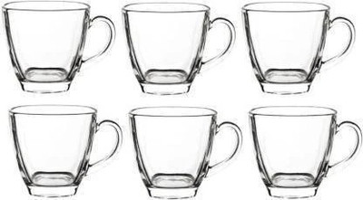 ROKERY Pack of 6 Glass 6 pcs_glass_cup set_for household_016(Clear, Cup Set)