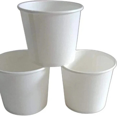 SANJAYS Pack of 100 Paper 150ml PAPER CUP(White, Cup)