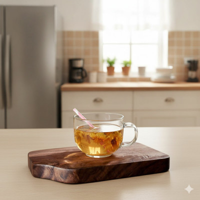 D S ENTERPRISE Pack of 6 Glass 140 ROUND TEA CUPAAAAL(Clear, Cup Set)