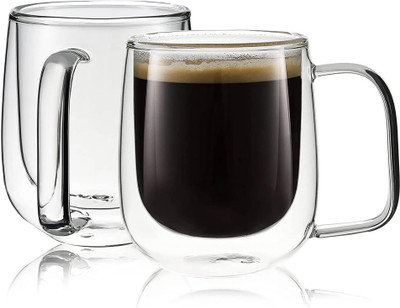 AGARO Borosilicate Glass(Clear, Cup Set)