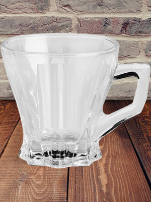 AFAST Pack of 1 Glass Clear Glass Cup: Enjoy Your Drink In Style(Clear, Cup)
