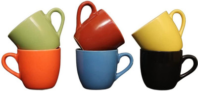 KTCeStore Ceramic(Multicolor, Cup Set)