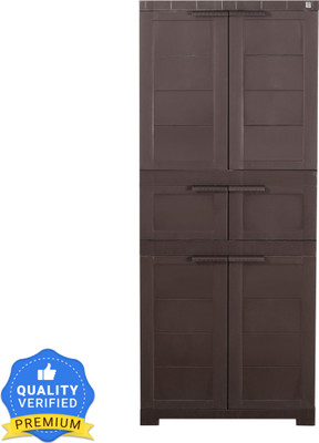 Cello Cello Novelty Triplex - Ice Brown Plastic Cupboard(Finish Color - Ice Brown, DIY(Do-It-Yourself))