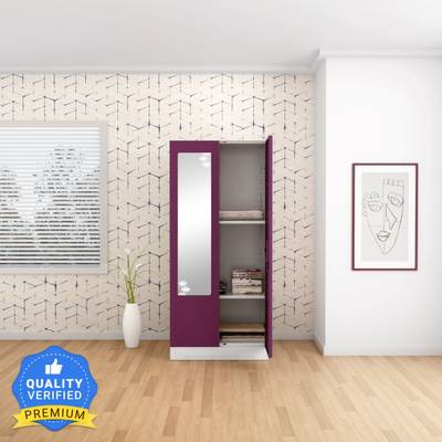Godrej almirah top with mirror steel