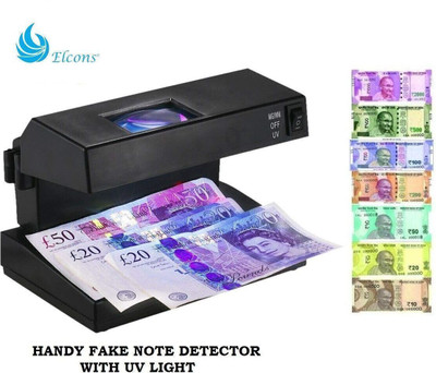 ELCONS Fake Note Detector (mini jumbo) Countertop Counterfeit Currency Detector(UV)