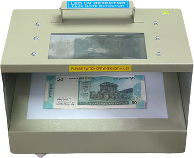 DRMS STORE LED UV Fake Note Detector/ Money Checking Machine Countertop Currency Detector(UV, WM)
