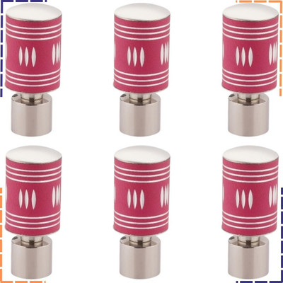ZAPEX Pink Rod Rail Bracket, Curtain Knobs Metal(Pack of 6)