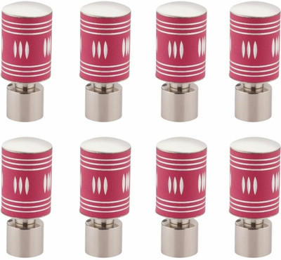 krina Pink Rod Rail Bracket Metal(Pack of 8)