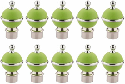 RKOING Green Rod Rail Bracket, Curtain Knobs Metal(Pack of 10)