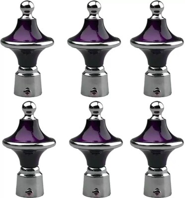 PRR Collection Purple Curtain Knobs Metal(Pack of 5)