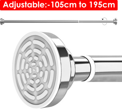 Story@home Silver Curtain Rods Metal(Pack of 1)