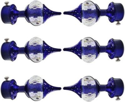 Balaji Traders Dark Blue Curtain Knobs Metal(Pack of 6)