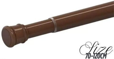 HomeCloud Brown Curtain Rods Metal(Pack of 1)