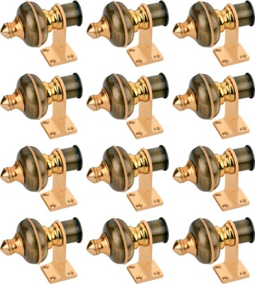 Sun Shield Gold Curtain Hooks Metal(Pack of 12)