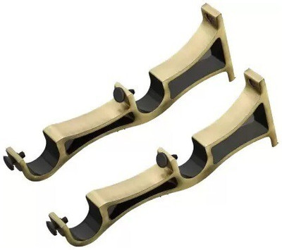 Ebenezer Gold Rod Rail Bracket Metal(Pack of 2)