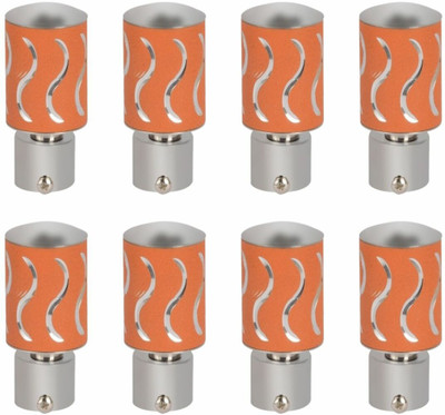 Inkart Orange Rod Rail Bracket, Curtain Knobs Metal(Pack of 8)