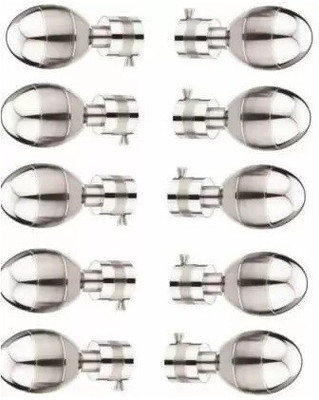Ebenezer Silver Rod Rail Bracket Metal(Pack of 10)