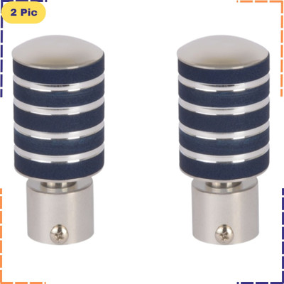 ZAPEX Blue Rod Rail Bracket, Curtain Knobs Metal(Pack of 2)