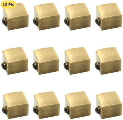 ZAPEX Gold Rod Rail Bracket, Curtain Knobs Metal(Pack of 12)