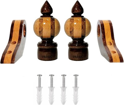 Paras Brown Curtain Knobs