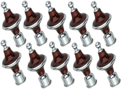home deco Maroon Rod Rail Bracket Metal(Pack of 10)
