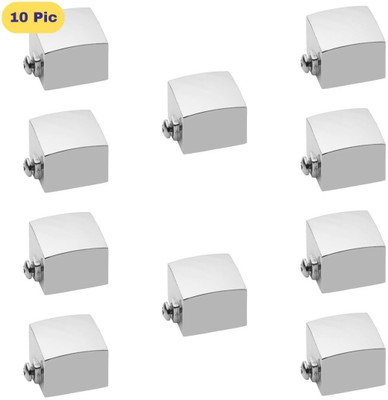 ZAPEX Silver Rod Rail Bracket, Curtain Knobs Metal(Pack of 10)