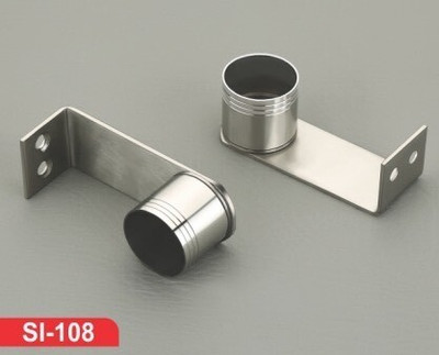 Wellnessfly Silver Curtain Hooks, Tieback Hook, Rod Rail Bracket, Curtain Rings, Curtain Rods Metal(Pack of 2)