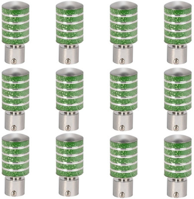 ZYREX Green Rod Rail Bracket, Curtain Knobs Metal(Pack of 12)