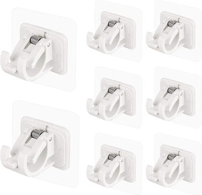 Mirramor Silver Curtain Hooks Metal(Pack of 8)