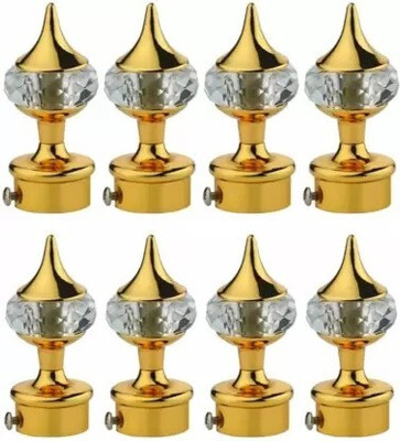 Ebenezer Gold Curtain Knobs Metal(Pack of 8)