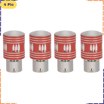 ZAPEX Red Rod Rail Bracket, Curtain Knobs Metal(Pack of 4)