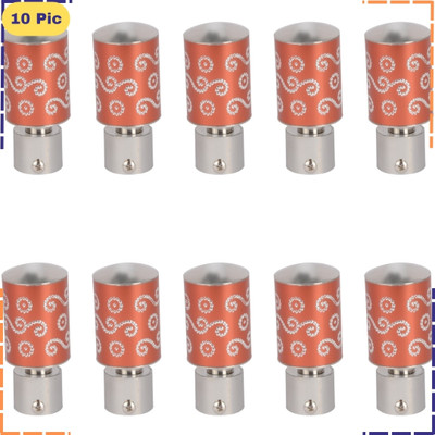 ZAPEX Brown Rod Rail Bracket, Curtain Knobs Metal(Pack of 10)