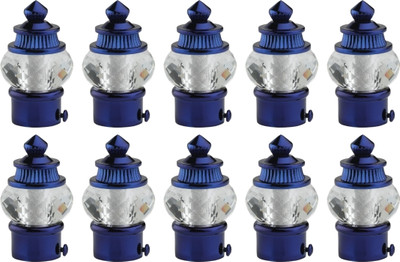 METZO Blue Curtain Knobs, Rod Rail Bracket Metal