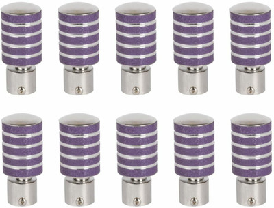 Inkart Purple Rod Rail Bracket, Curtain Knobs Metal(Pack of 10)