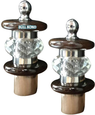 Bullbond Brown Rod Rail Bracket Metal(Pack of 2)