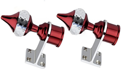 Shoptry Red, Silver Curtain Hooks, Curtain Knobs, Curtain Rods, Rod Rail Bracket Metal(Pack of 1)