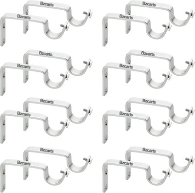 Bzcarts Silver Rod Rail Bracket Metal(Pack of 16)