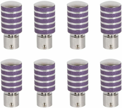 RKOING Purple Rod Rail Bracket, Curtain Knobs Metal(Pack of 8)