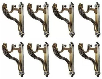 Ebenezer Brown Rod Rail Bracket Metal(Pack of 8)