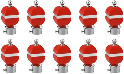 METZO Red Rod Rail Bracket, Curtain Knobs Metal(Pack of 10)