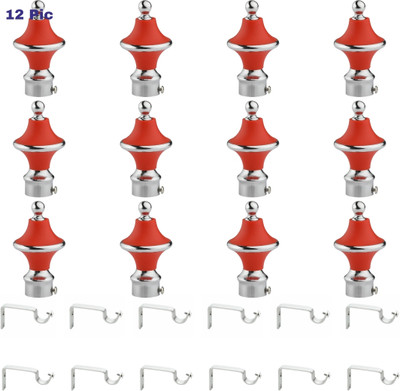 ZAPEX Red Rod Rail Bracket Metal(Pack of 24)