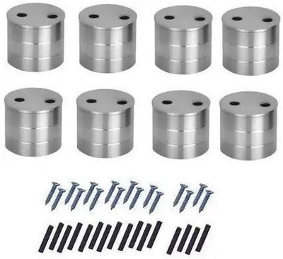 Ebenezer Silver Rod Rail Bracket Metal(Pack of 10)