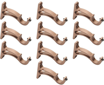 Inkart Gold Curtain Knobs, Rod Rail Bracket Metal(Pack of 10)