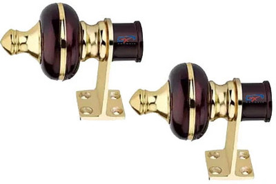 GROWNIX Maroon Rod Rail Bracket Metal(Pack of 2)