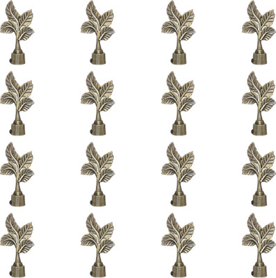 ZAPEX Gold Curtain Knobs, Rod Rail Bracket Metal(Pack of 16)