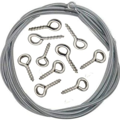 DS Creations Silver Cord Pull, Curtain Hooks, Trimming(Pack of 1)