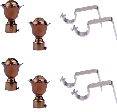 Lonestar Brown Rod Rail Bracket Metal(Pack of 8)