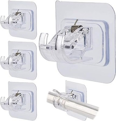 Mirramor White Curtain Hooks(Pack of 4)