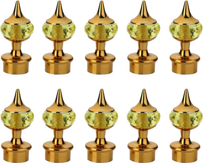 Bzcarts Orange Curtain Knobs Metal(Pack of 10)