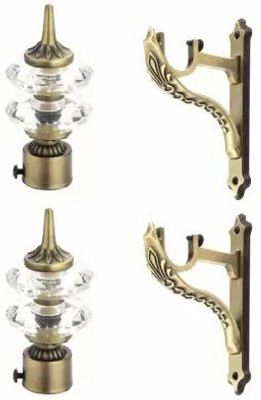 Ebenezer Gold Rod Rail Bracket Metal(Pack of 4)